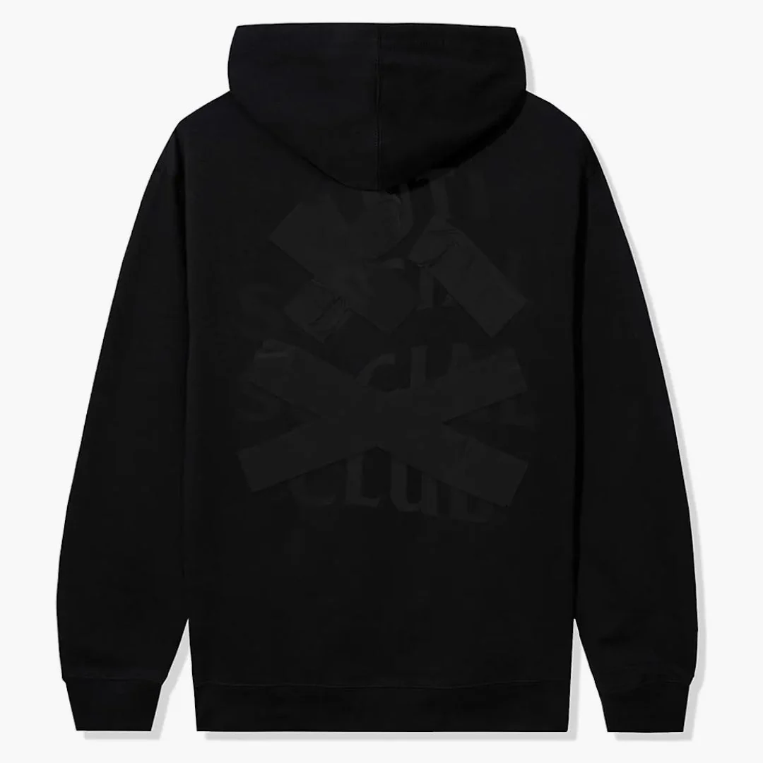 Anti Social Social Club Cancelled Tonal Hoodie Black - Image 2