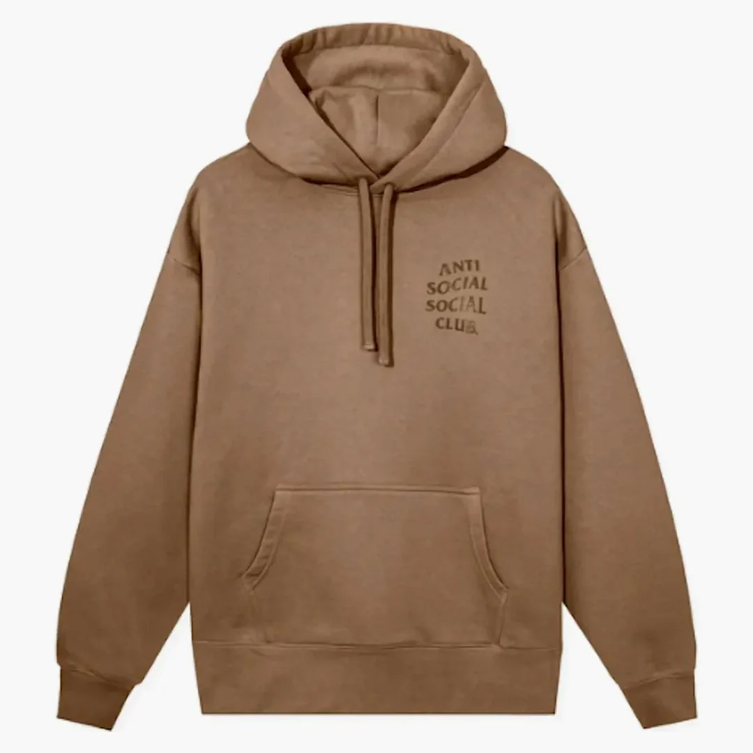 Anti Social Social Club Cancelled Tonal Hoodie Saddle