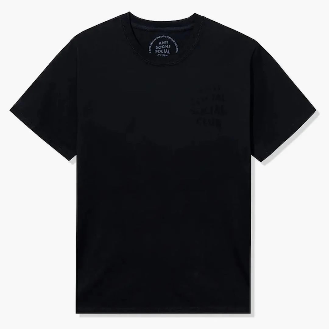 Anti Social Social Club Cancelled Tonal Tee Black