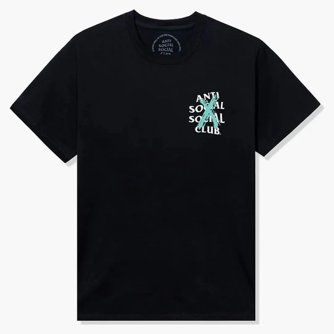 Anti Social Social Club Cancelled Vip Only Drop Tee Black - Image 2