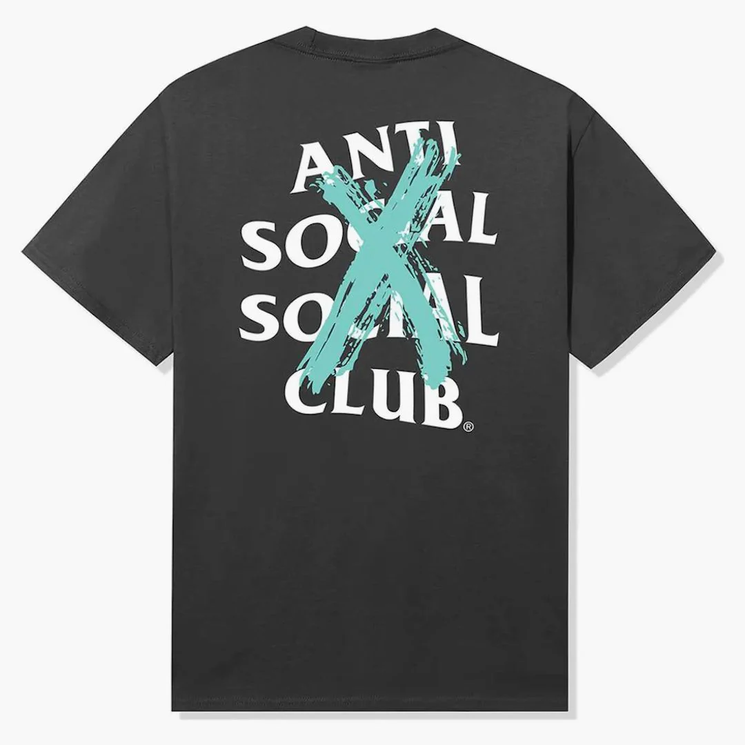 Anti Social Social Club Cancelled Vip Only Drop Tee Grey - Image 2