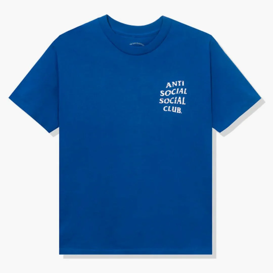 Anti Social Social Club Case Study Flag T-shirt Blue