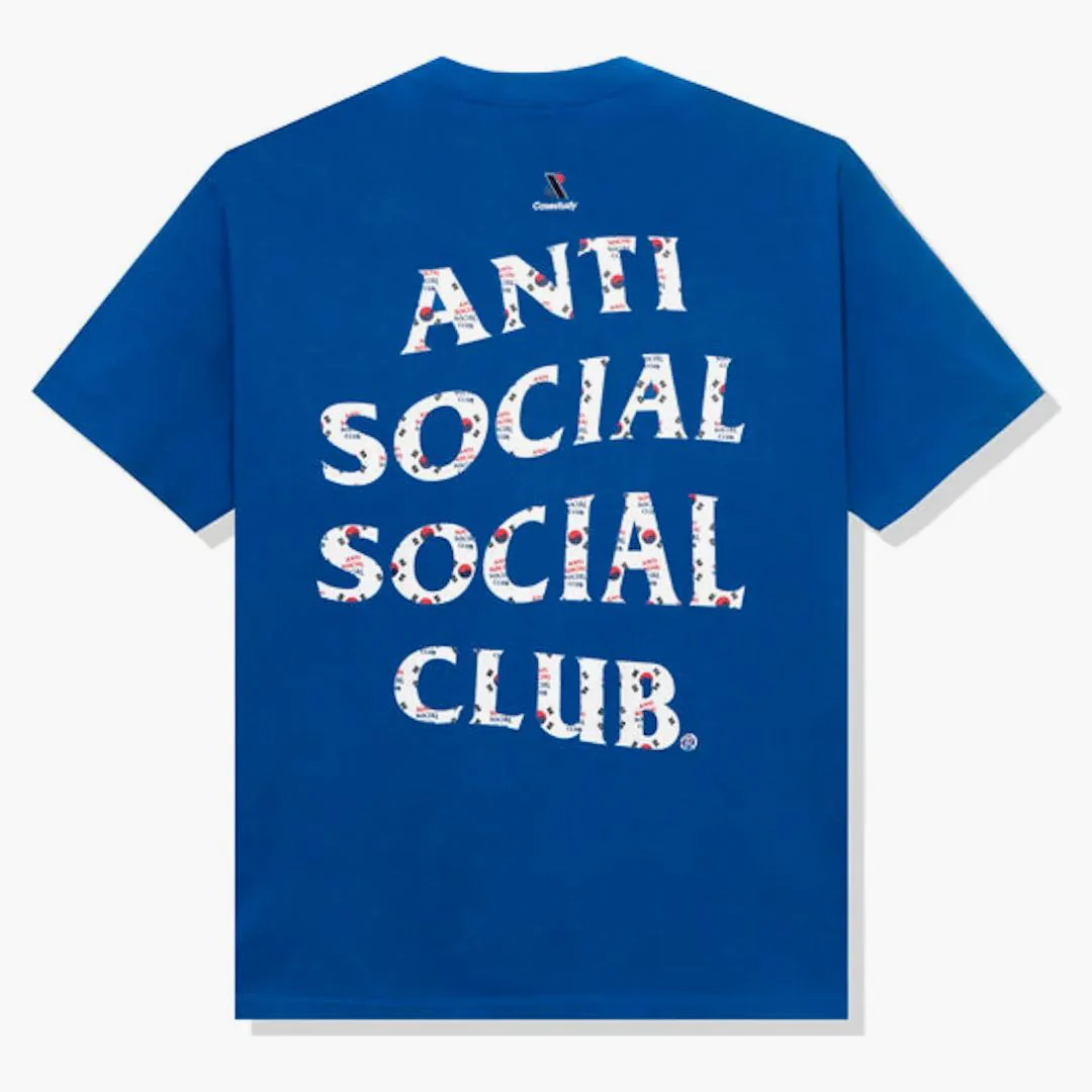 Anti Social Social Club Case Study Flag T-shirt Blue - Image 2