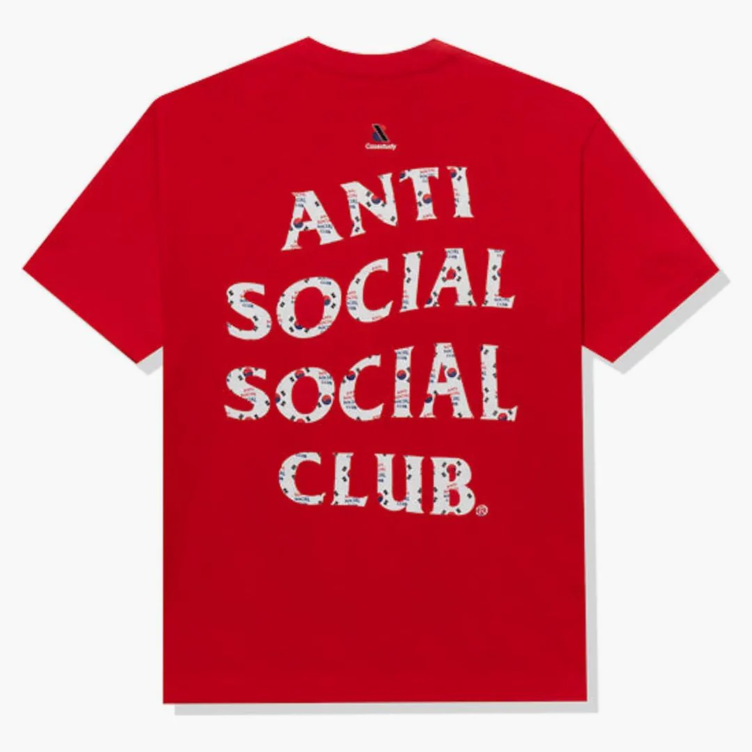 Anti Social Social Club Case Study Flag T-shirt Red