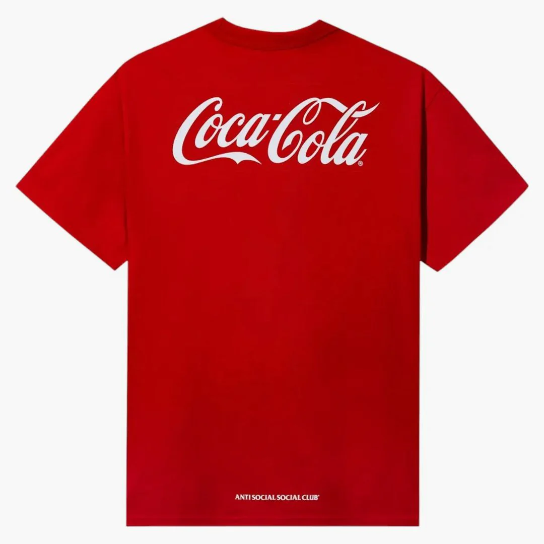 Anti Social Social Club Coca-cola Pb Snowflake Tee Red