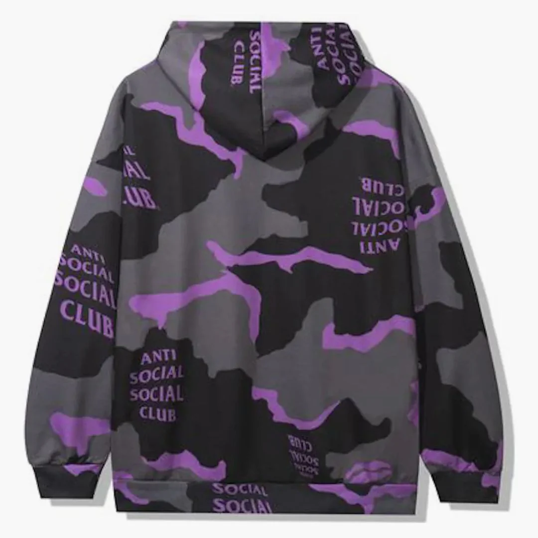 Anti Social Social Club Cotton Candy Hoodie Black Camo - Image 2