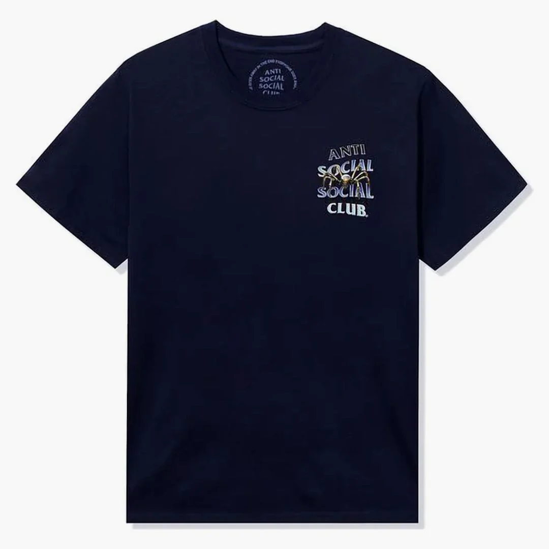 Anti Social Social Club Crawl To Me Tee Navy