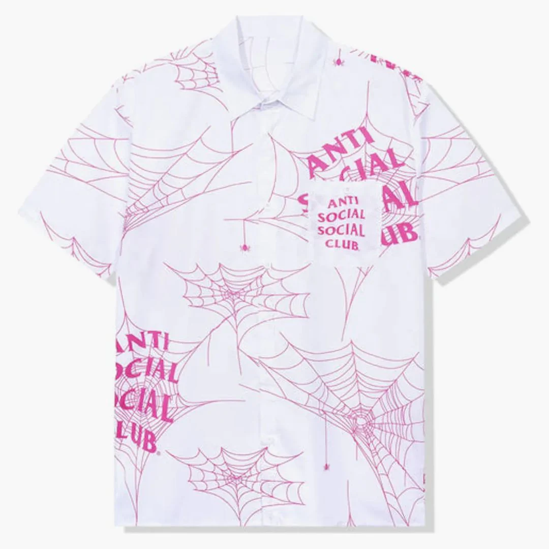 Anti Social Social Club Crawling In The Dark Button Up White
