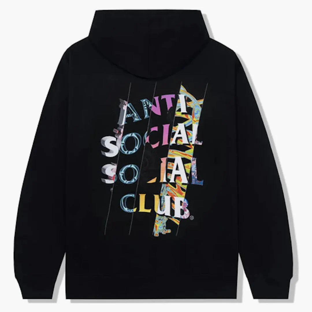 Anti Social Social Club Dissociative Hoodie Black - Image 2