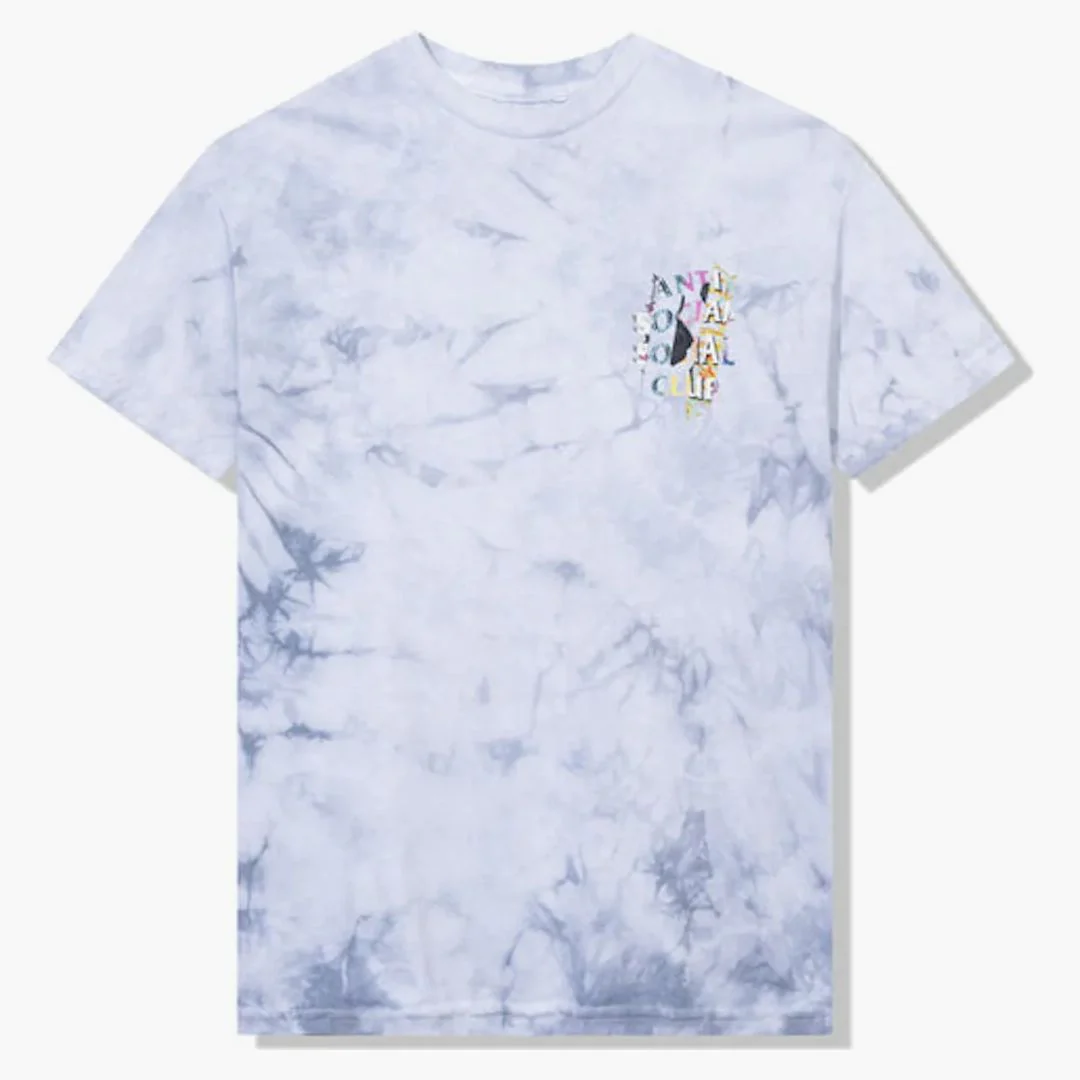 Anti Social Social Club Dissociative T-shirt Grey Tie Dye