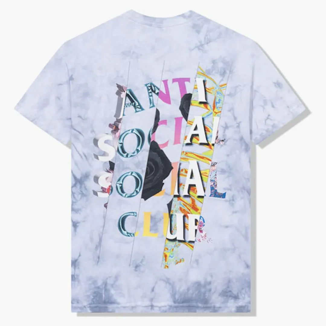 Anti Social Social Club Dissociative T-shirt Grey Tie Dye - Image 2