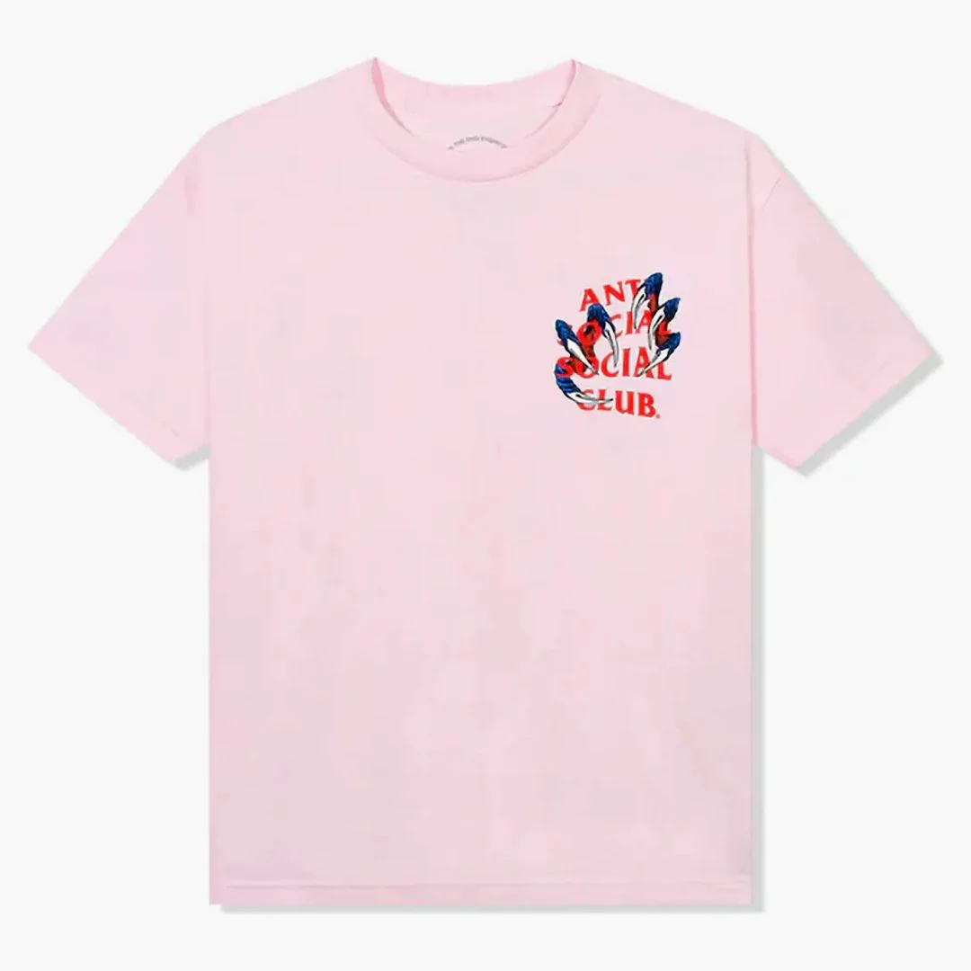 Anti Social Social Club Double Dragon Tee Pink
