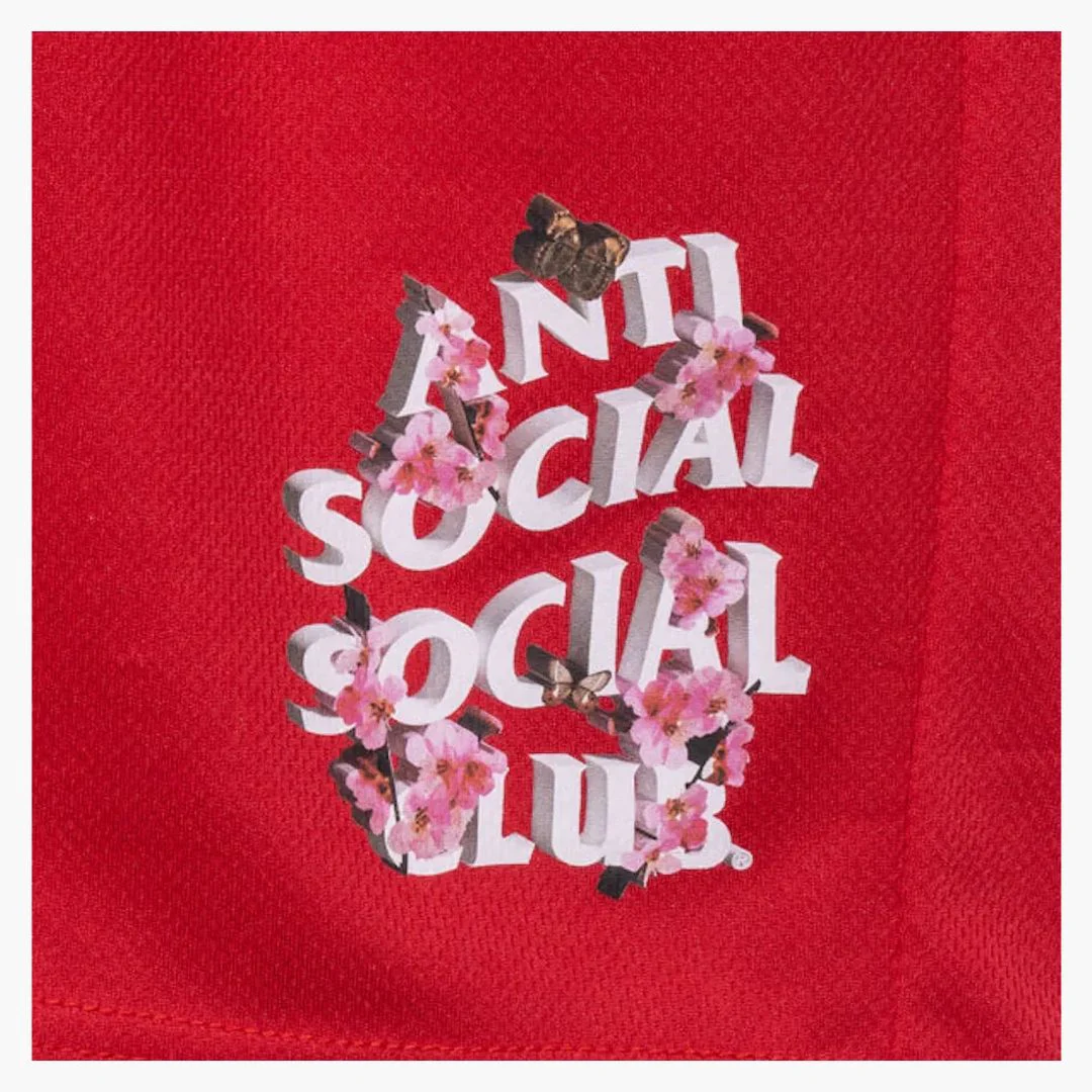 Anti Social Social Club Drama Club Mesh Shorts Red - Image 2