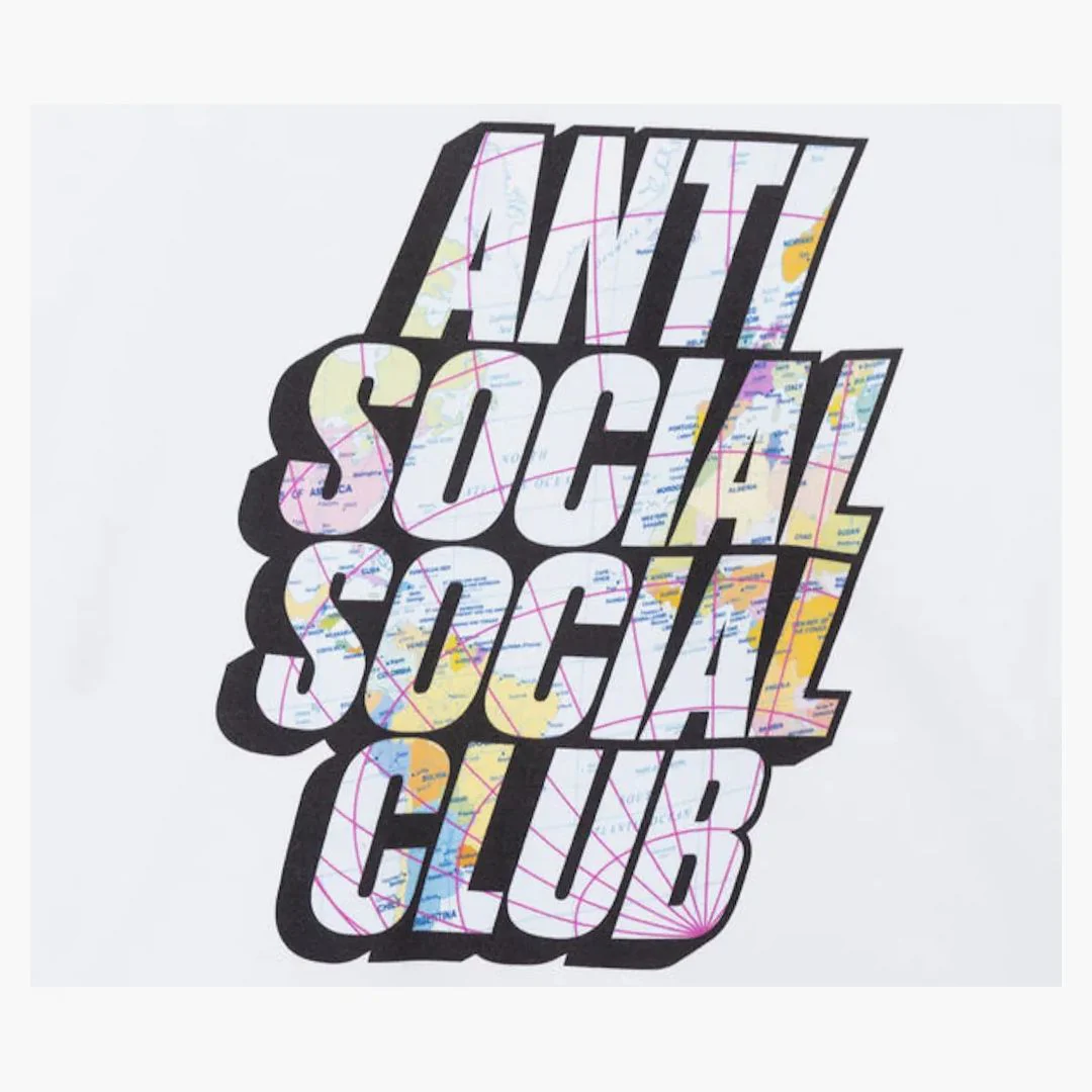 Anti Social Social Club Drop A Pin Hoodie White - Image 2