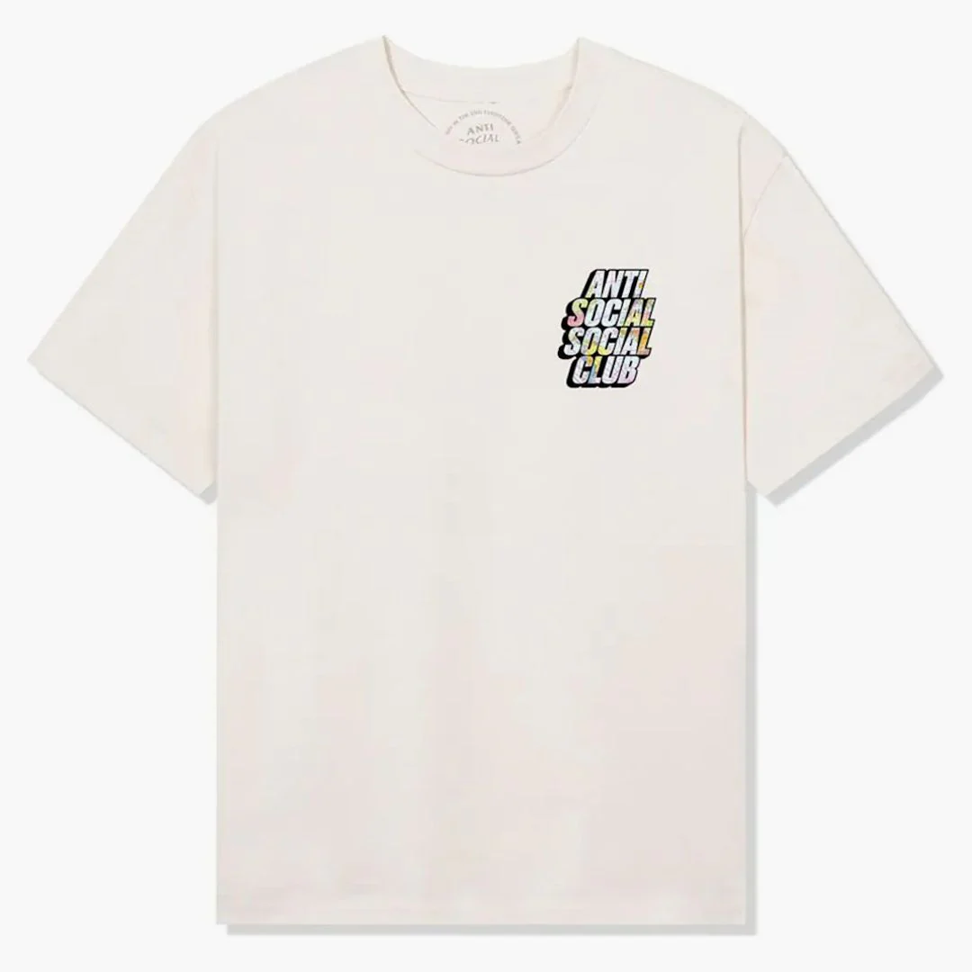 Anti Social Social Club Drop A Pin Tee Cream