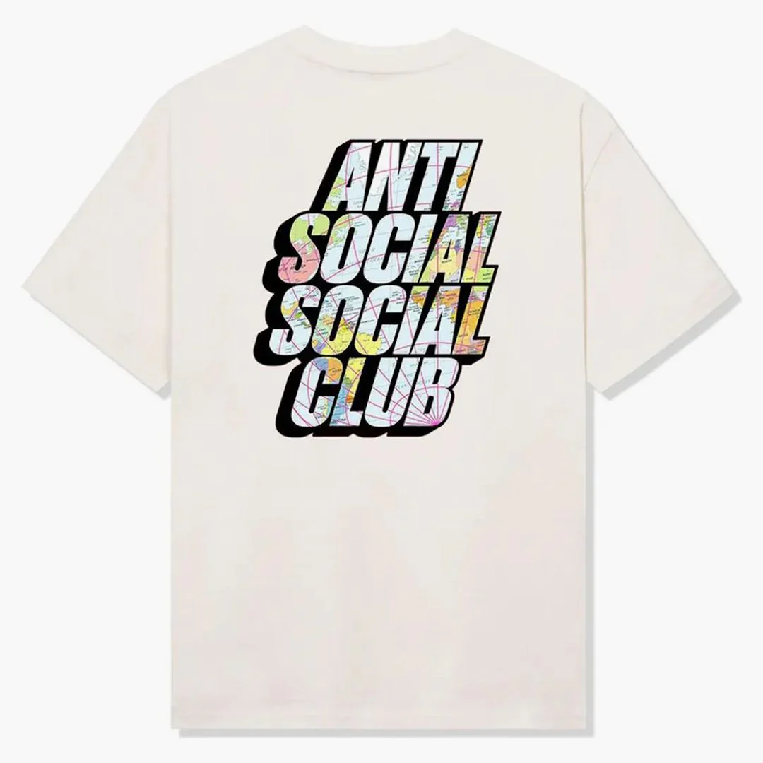 Anti Social Social Club Drop A Pin Tee Cream - Image 2