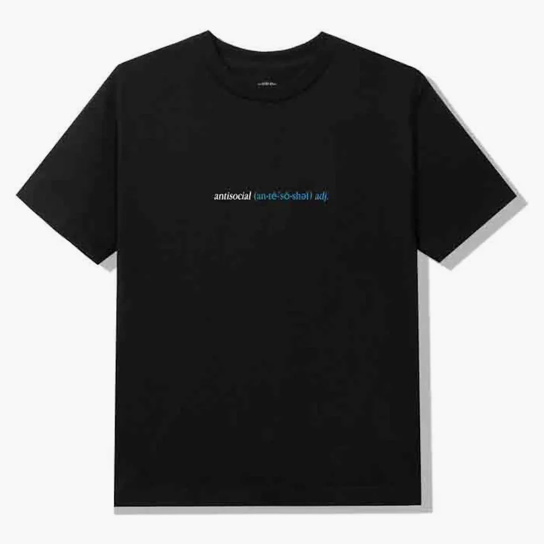 Anti Social Social Club Enrolled Tee Black