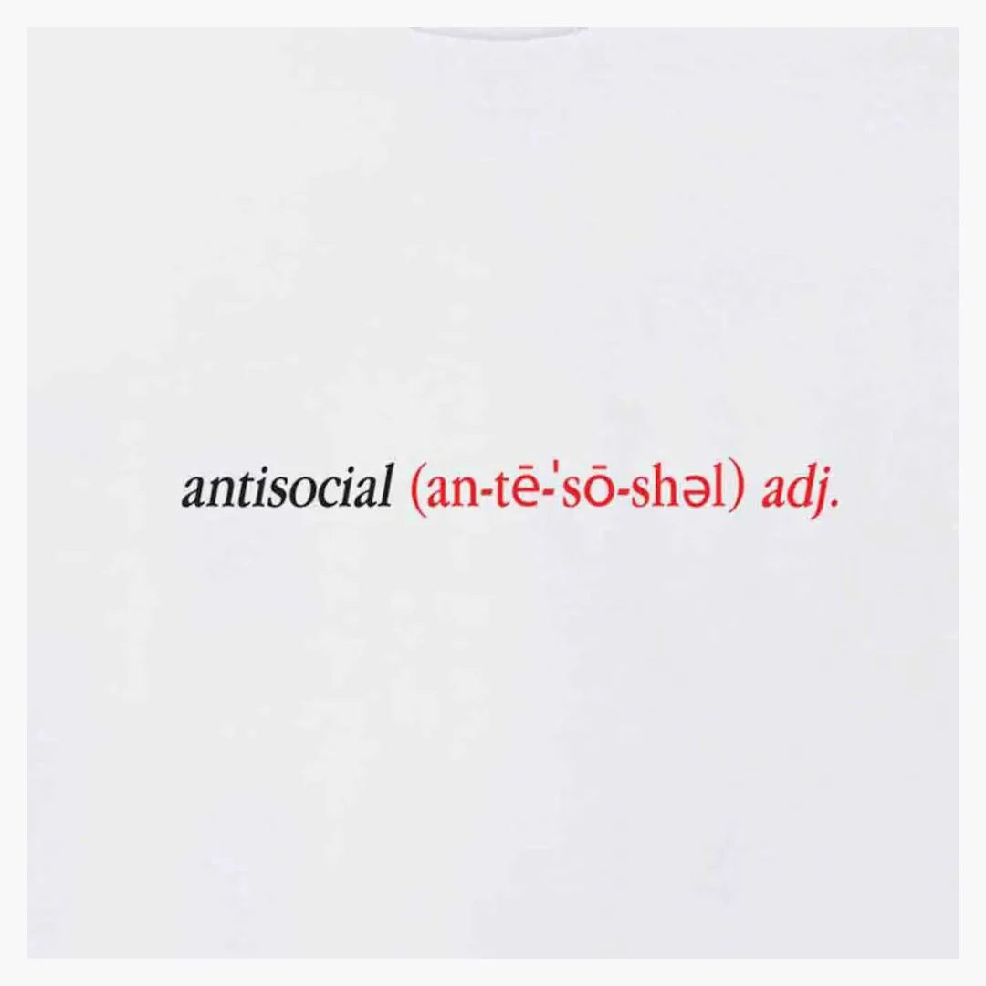 Anti Social Social Club Enrolled Tee White - Image 2