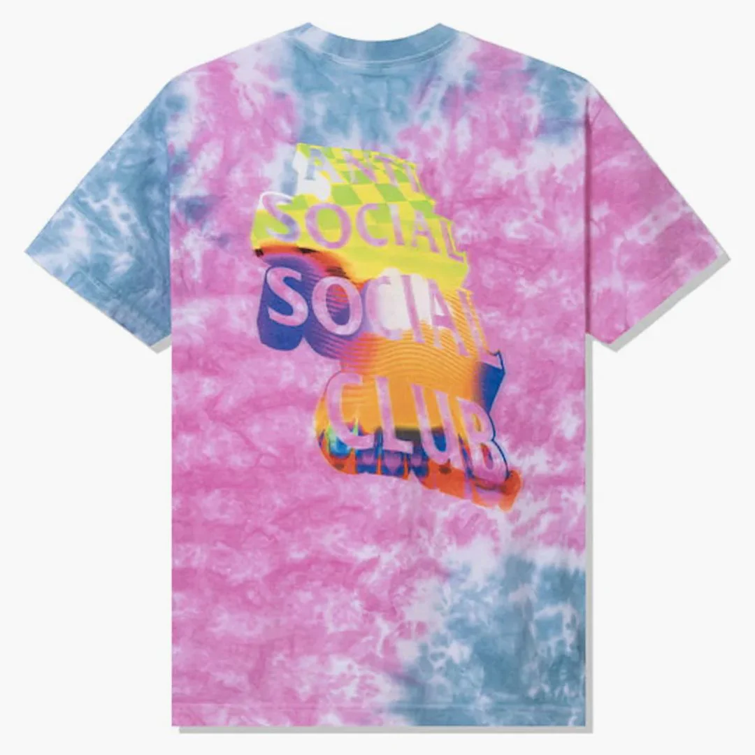 Anti Social Social Club Entheogen Tie Dye Tee Pink/blue