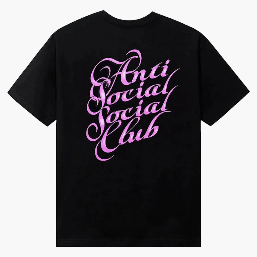 Anti Social Social Club Eyelash Tee Black