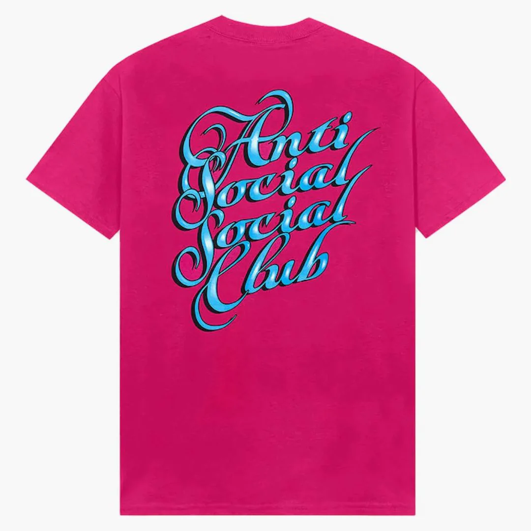 Anti Social Social Club Eyelash Tee Pink