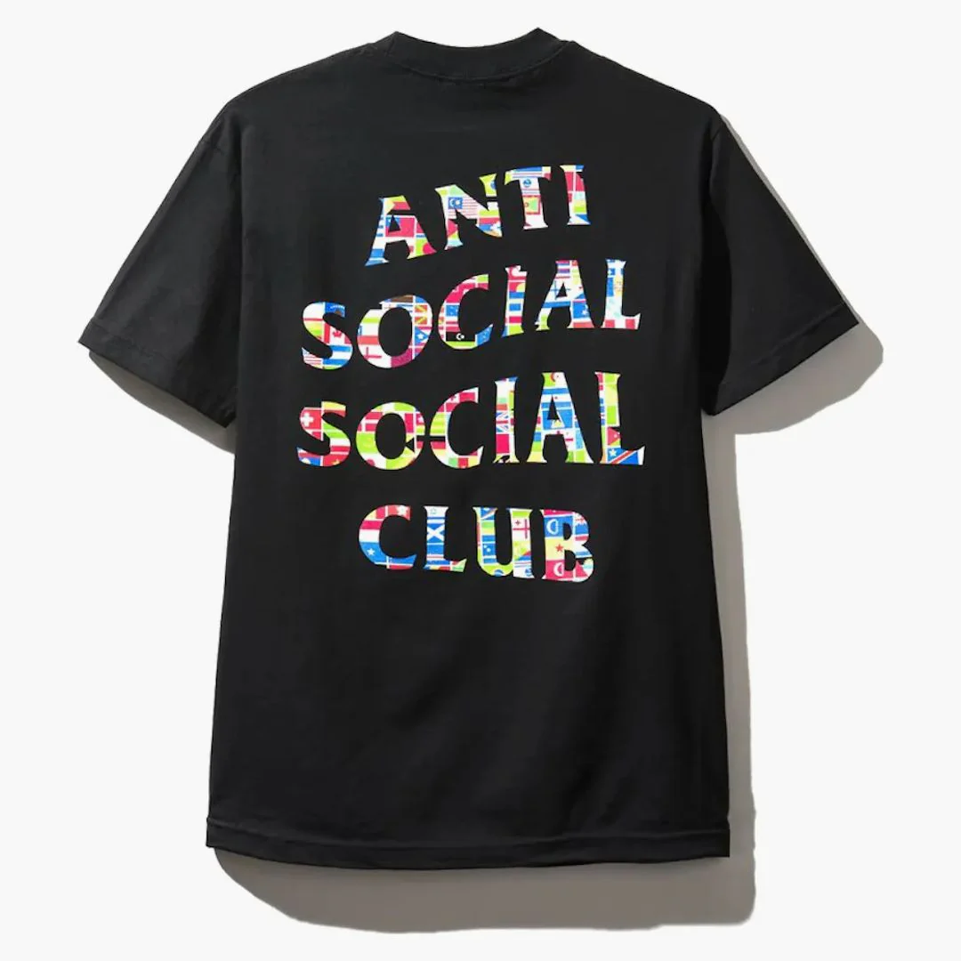 Anti Social Social Club Flag Tee Black