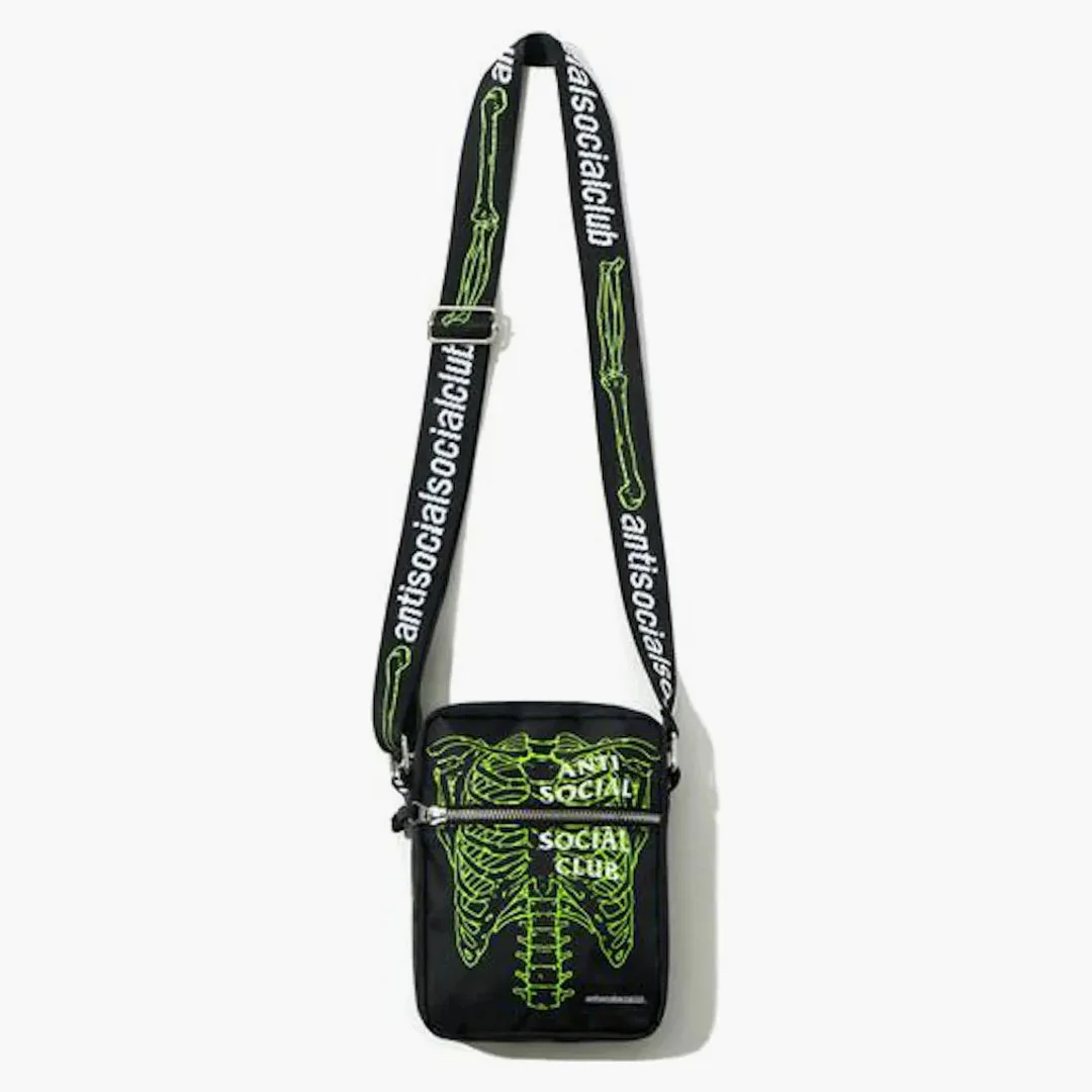 Anti Social Social Club Fracture Side Bag Black
