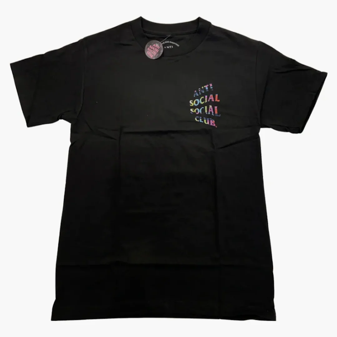 Anti Social Social Club Fuzzy Connection T-shirt Black - Image 2