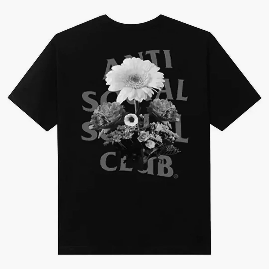 Anti Social Social Club Ghost Of You And Me 3m Reflective Tee Black - Image 2