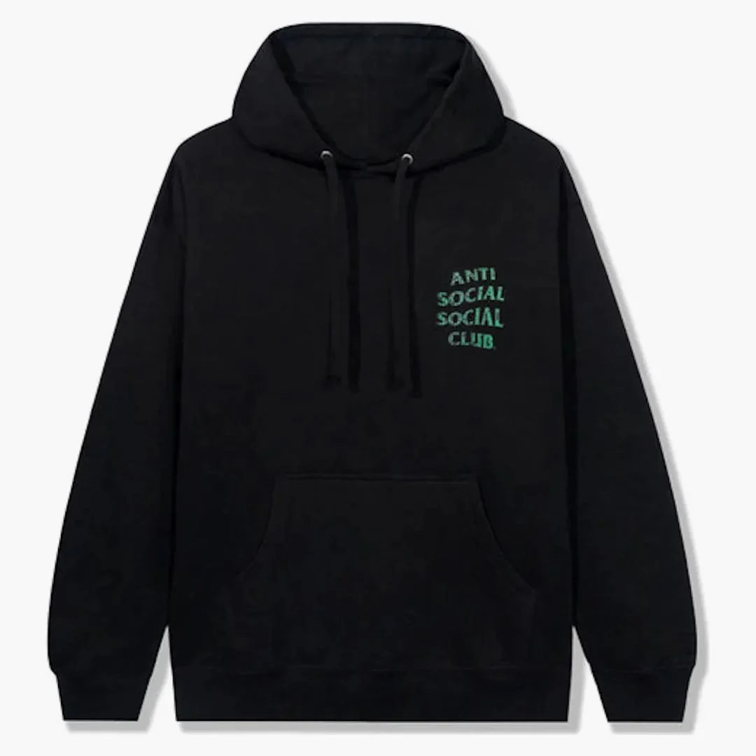 Anti Social Social Club Glitch Hoodie Black