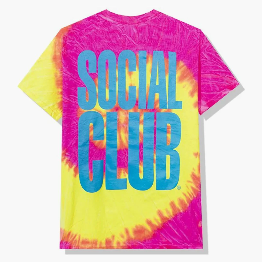 Anti Social Social Club Heatwave Tee Pink Tie Dye