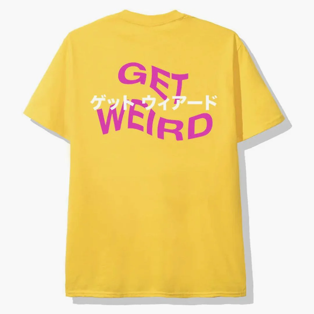 Anti Social Social Club Higibis Get Weird T-shirt Yellow - Image 2