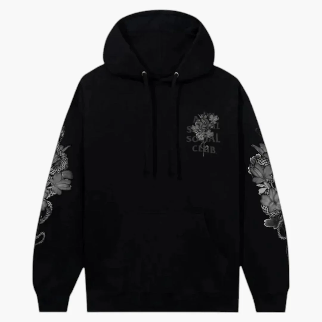 Anti Social Social Club Hokkaido 3m Reflective Hoodie Black - Image 2