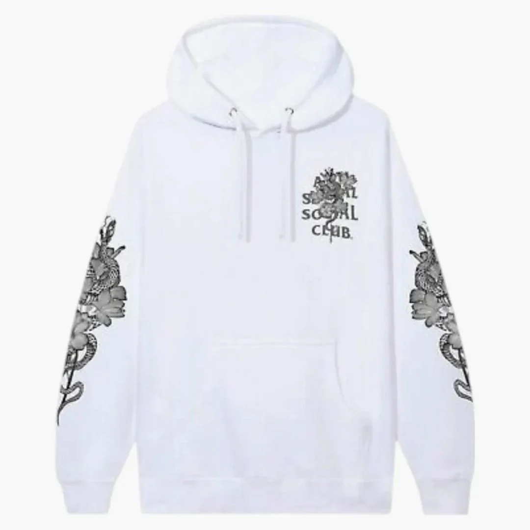 Anti Social Social Club Hokkaido 3m Reflective Hoodie White - Image 2