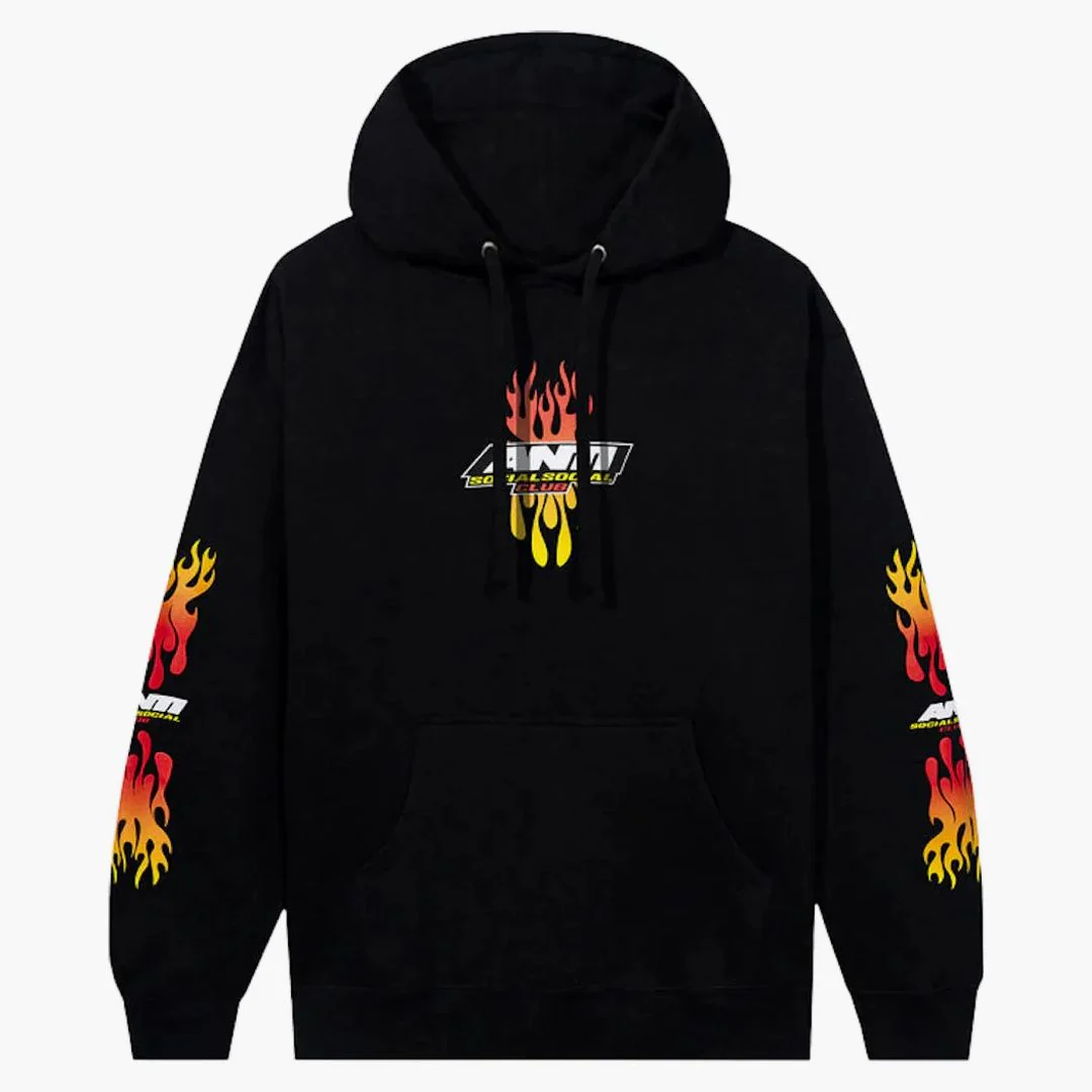Anti Social Social Club Hot At First Hoodie Black - Image 2