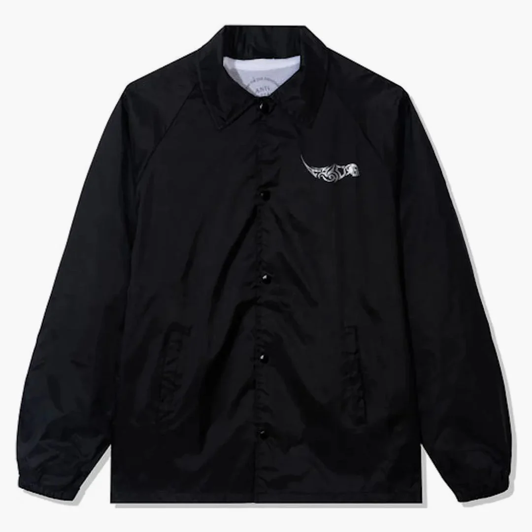 Anti Social Social Club I Get Into It Coach Jacket Black - Image 2
