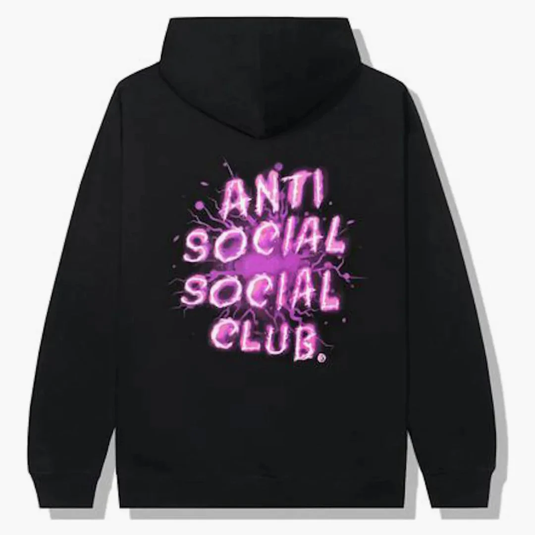 Anti Social Social Club I See Splash Hoodie Black/pink - Image 2