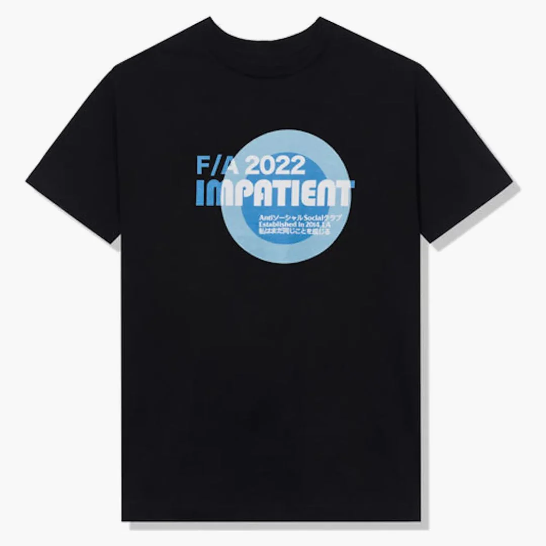 Anti Social Social Club Impatient T-shirt Black