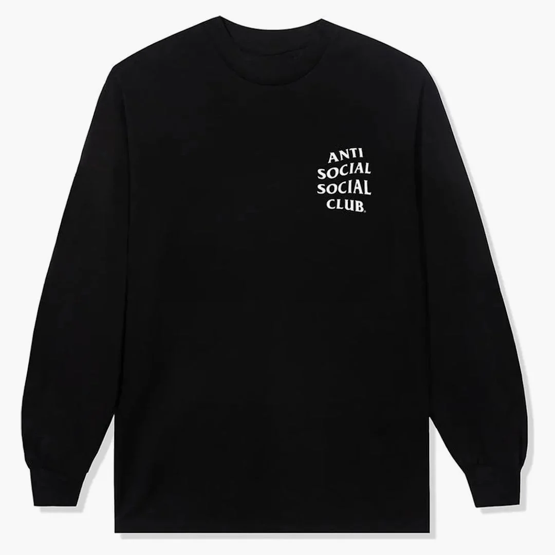 Anti Social Social Club Kkotch Long Sleeve Black