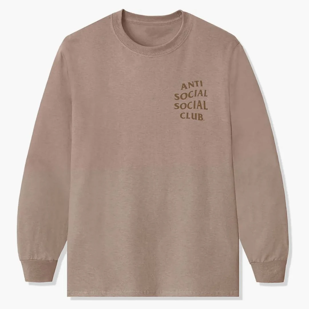 Anti Social Social Club Kkotch Long Sleeve Sand - Image 2