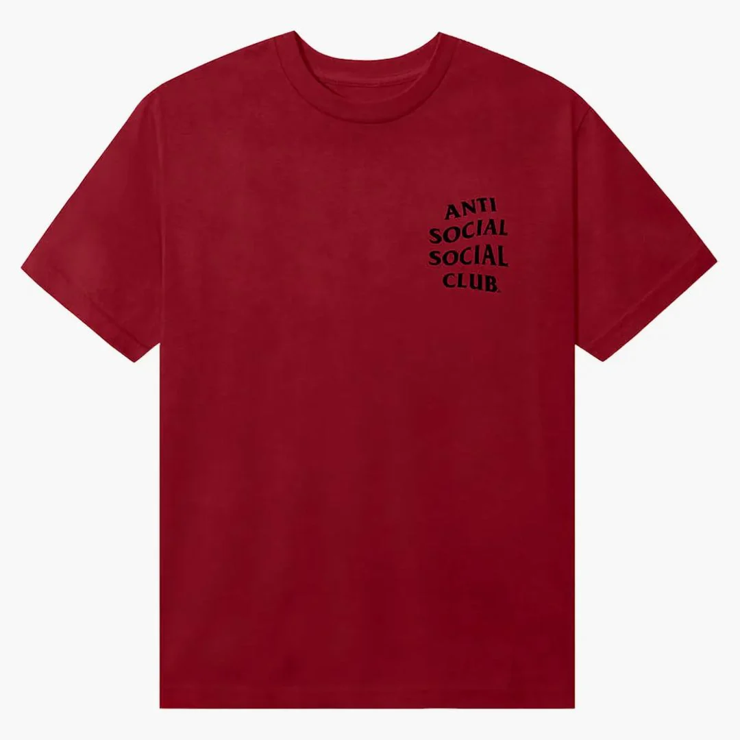 Anti Social Social Club Kkotch Tee Maroon