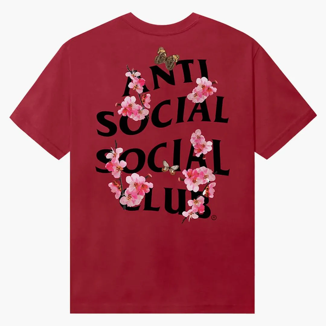 Anti Social Social Club Kkotch Tee Maroon - Image 2