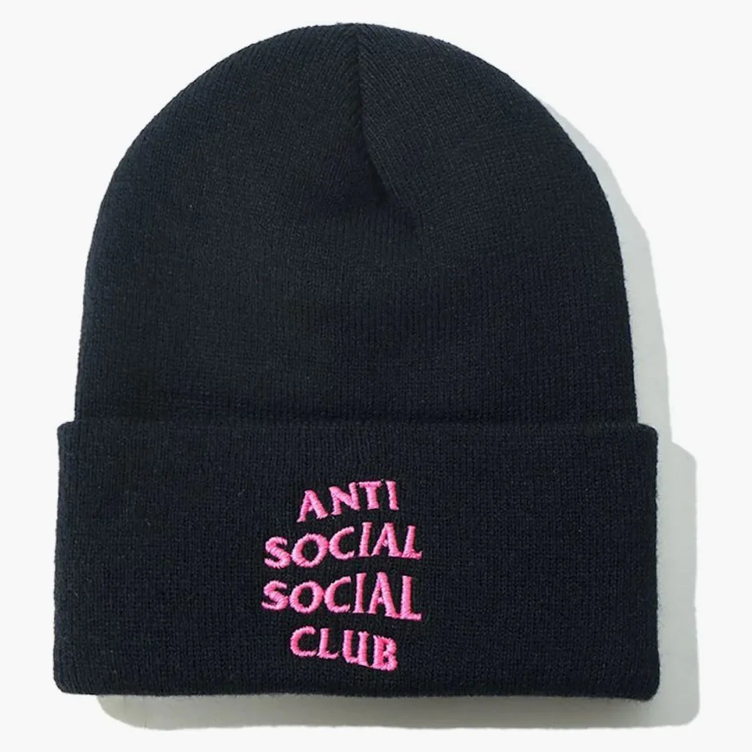 Anti Social Social Club Mr. Bean Knit Cap (fw19) Black