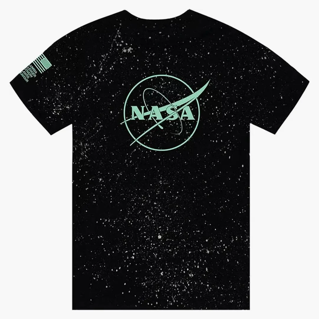 Anti Social Social Club Nasa Nebula Glow In The Dark Tee Black - Image 2