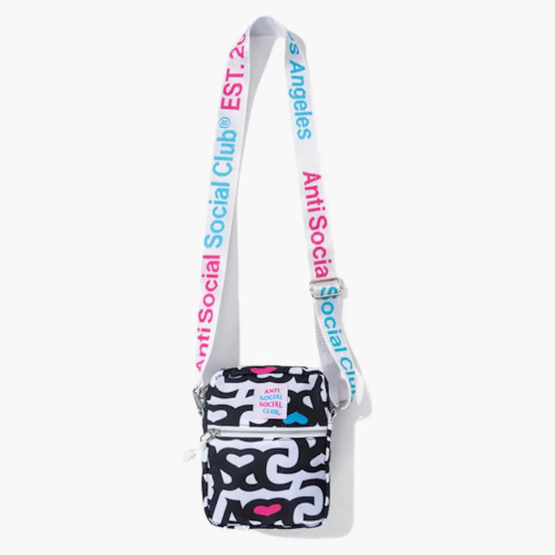 Anti Social Social Club Negative Space Side Bag White - Image 2