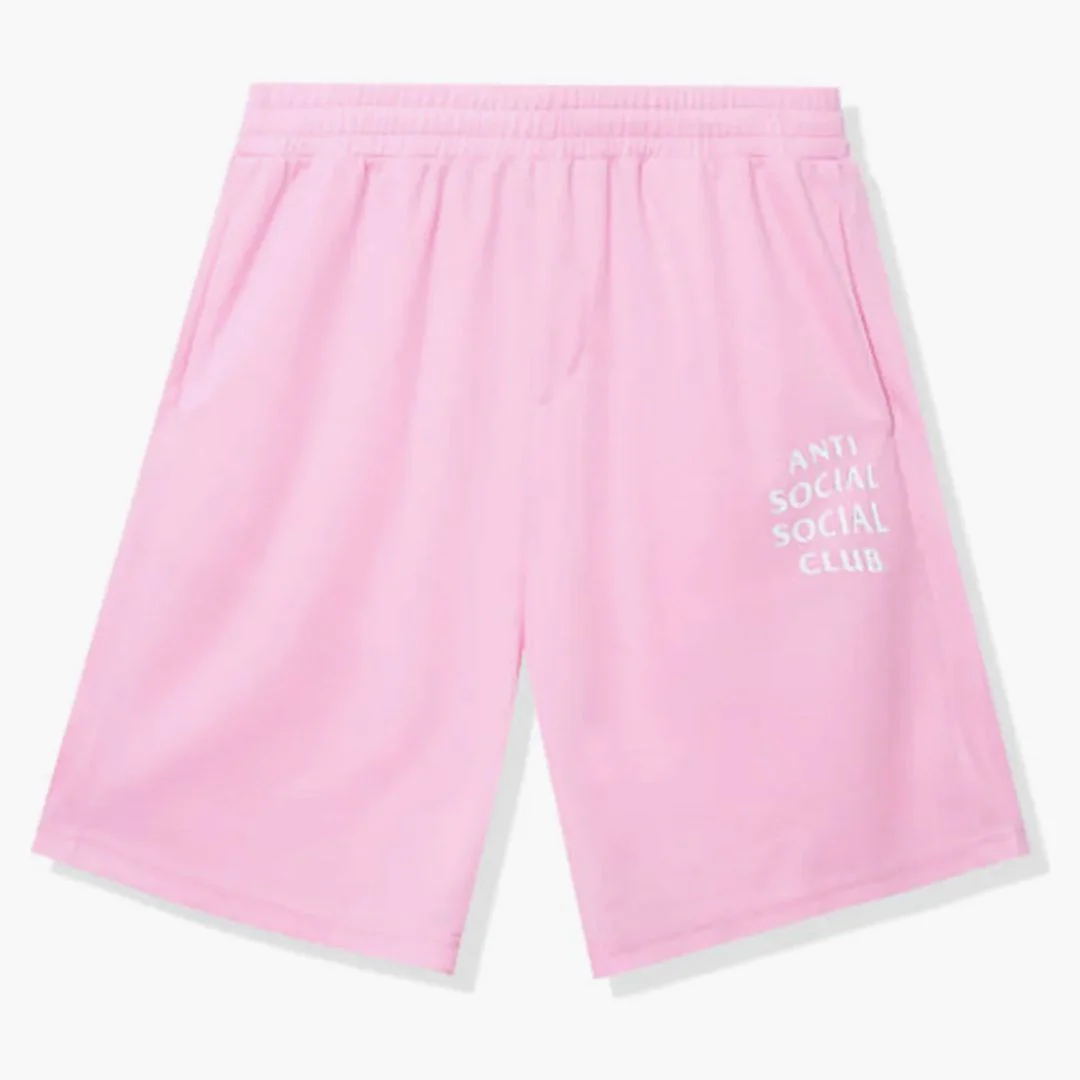 Anti Social Social Club Never Made The Team Mesh Shorts Pink