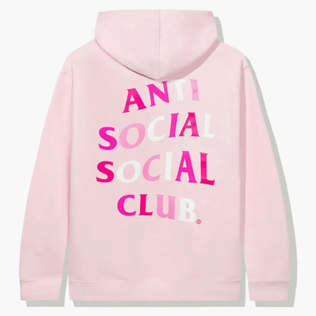 Anti Social Social Club No Hope For Us Hoodie Pink - Image 2
