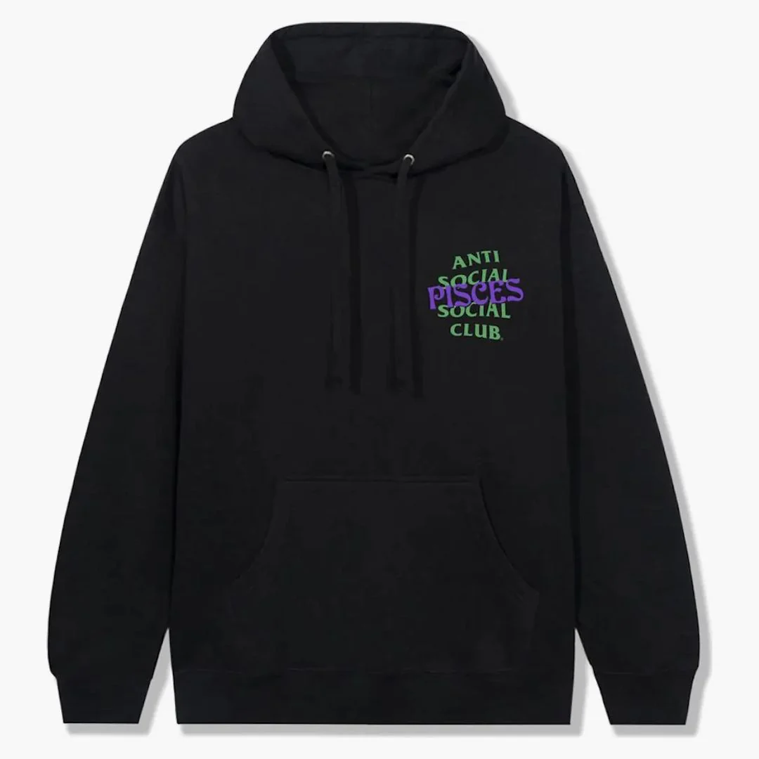 Anti Social Social Club Pisces Hoodie Black - Image 2