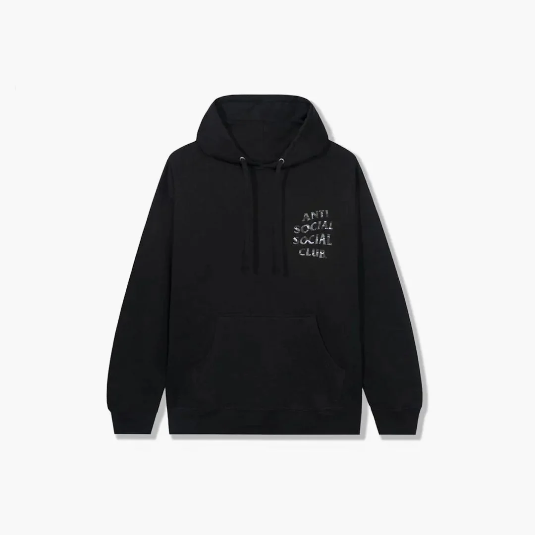 Anti Social Social Club Plain Sight Hoodie Black - Image 2