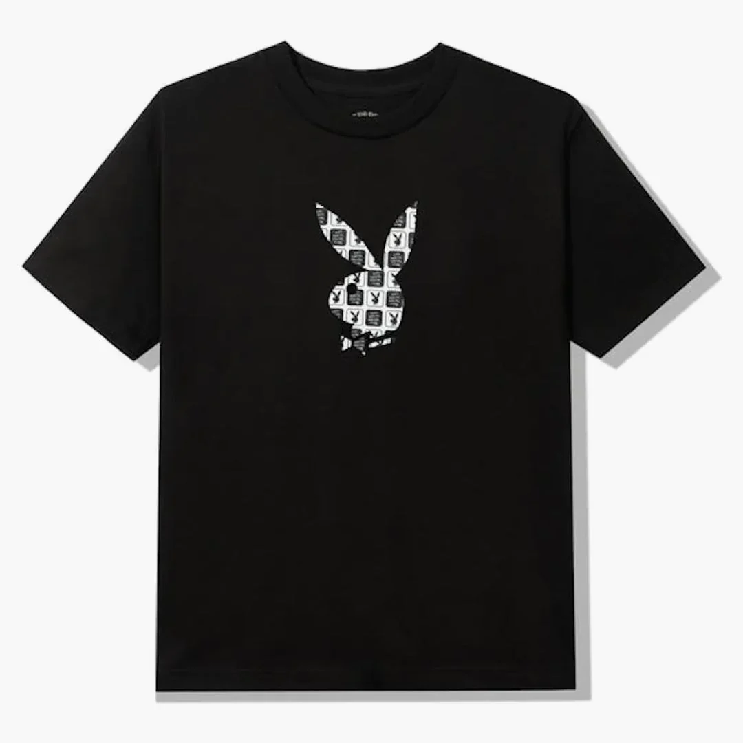 Anti Social Social Club Playboy Checkered T-shirt Black